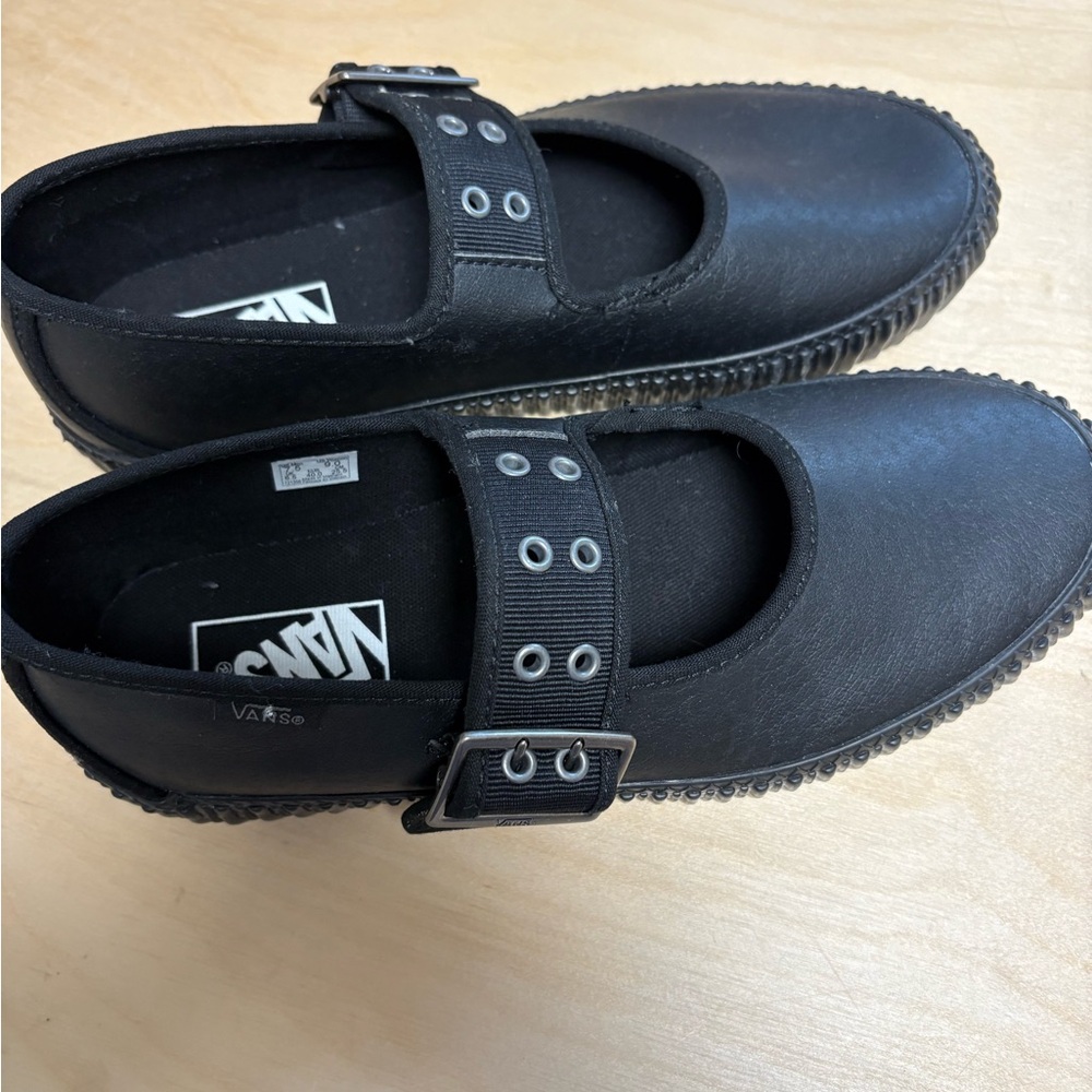 Vans Black Mary Jane Strap Shoes